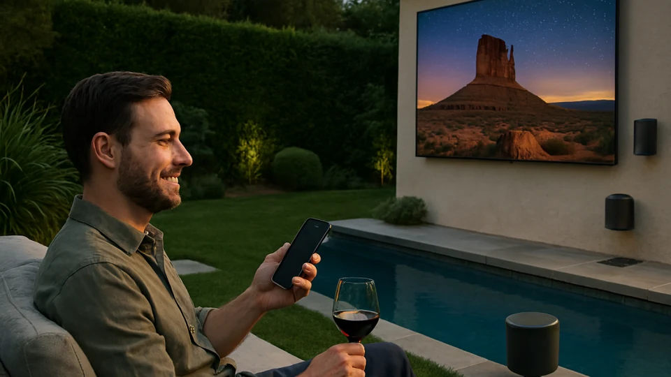 Outdoor audio installation for a Florida patio and entertainment space