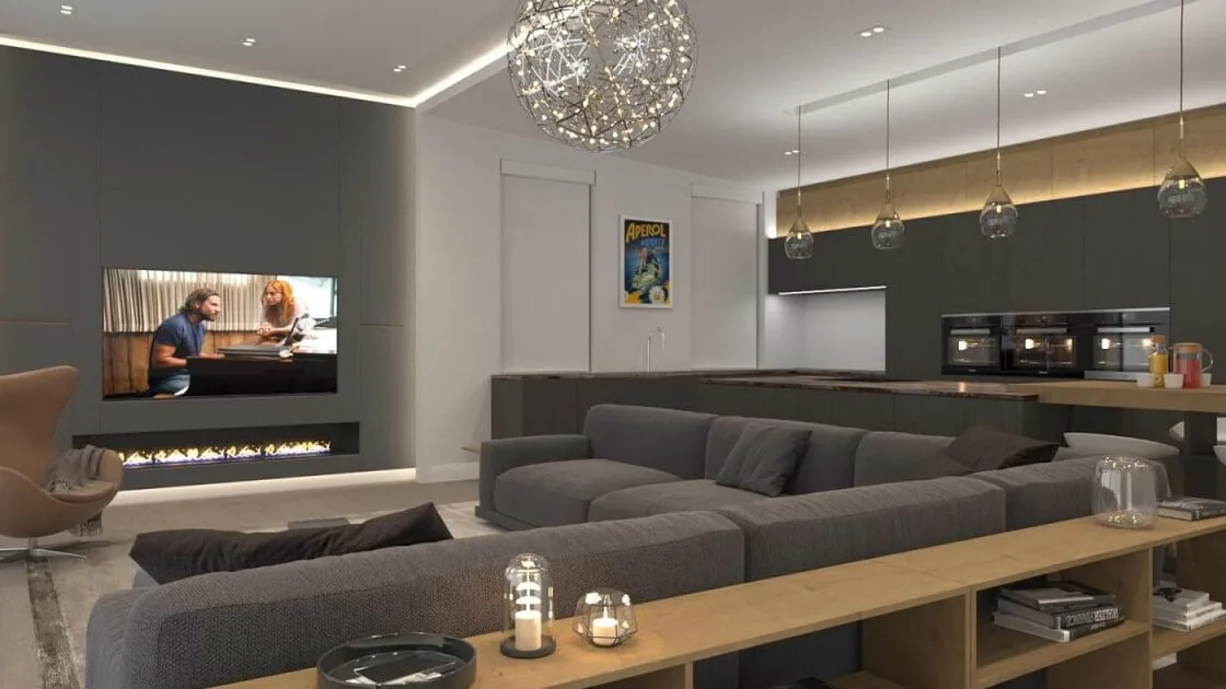 Smart lighting control scenes in a Florida home